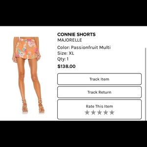 Majorelle Satin floral shorts